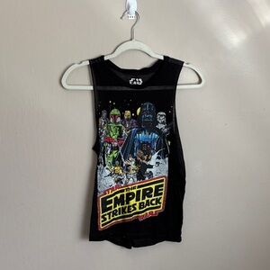 Star Wars Black Sleeveless Top Women’s  size small
